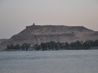 DSC_7727 Tomb of the Nobles -- A sunset over Aswan from the Minerva cruise ship on the Nile River - Aswan, Egypt -- 1 July 2013