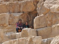 DSC_7220 Guarding the entrance to the pyramid -- Visiting The Great Pyramid - Giza, Egypt -- 30 June 2013