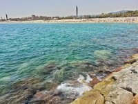 20150704_134000_HDR Playa de la Mar Bella -- A visit to Barcelona (Barcelona, Spain) -- 4 July 2015