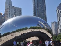 DSC_4299 Sock Monkey viewing the Cloud Gate - AKA 