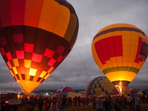 ABQ Balloon Fiesta (11 Oct 14) The Albuquerque Balloon Fiesta fair grounds (Albuquerque, NM) -- 11 October 2014