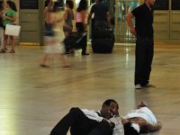 DSC_5215 Wedding pictures at Grand Central Station -- lay on the floor in your wedding gown