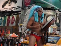 DSC_1802 The Naked Indian -- Time Sqaure, Manhattan, NYC -- 29 June 2012