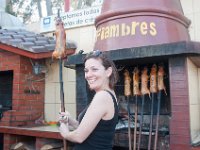 DSC_0121 Jane playing with her food -- Guinea Pig at Fiambre's (Quito, Ecuador) - 27 December 2015