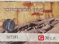 The Unfinished Oblisk
